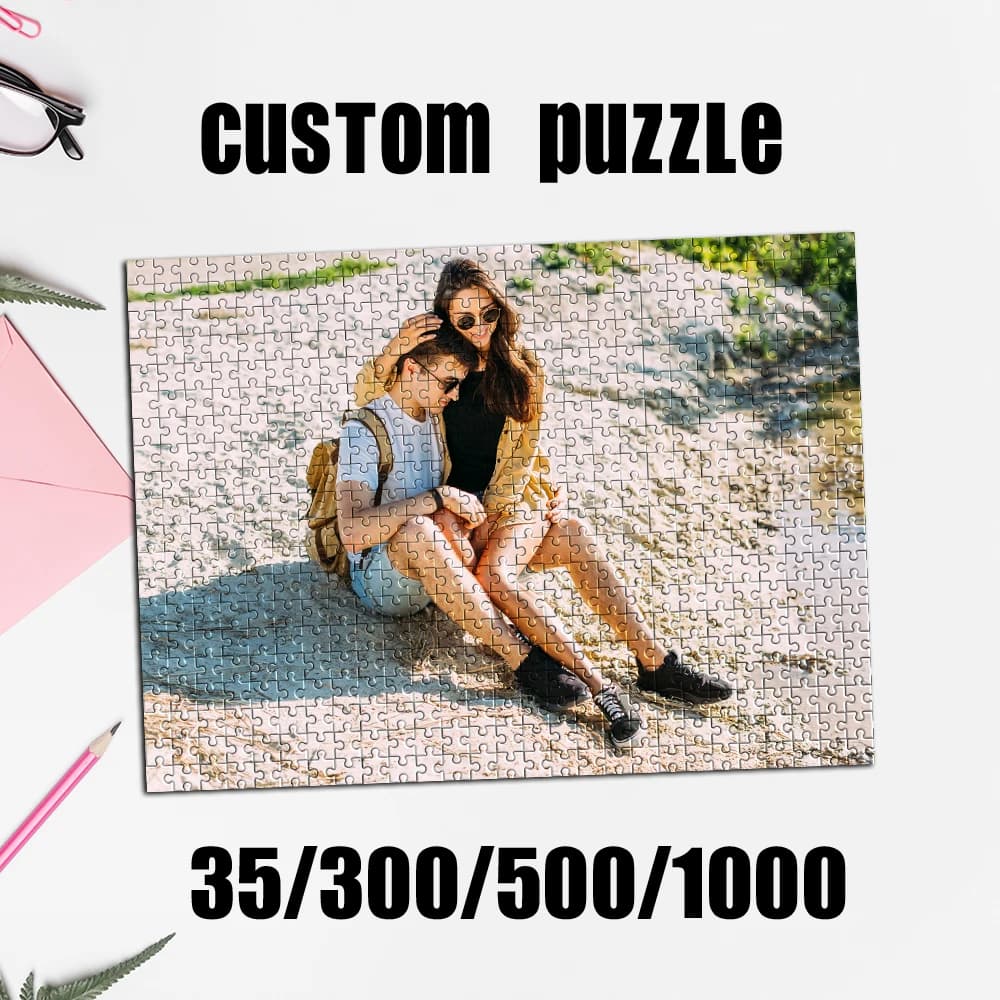 35/300/500/1000 pezzi Puzzle personalizzato con foto, puzzle personalizzati con foto di matrimonio, giocattoli personalizzati, puzzle fatti a mano, regali personalizzati