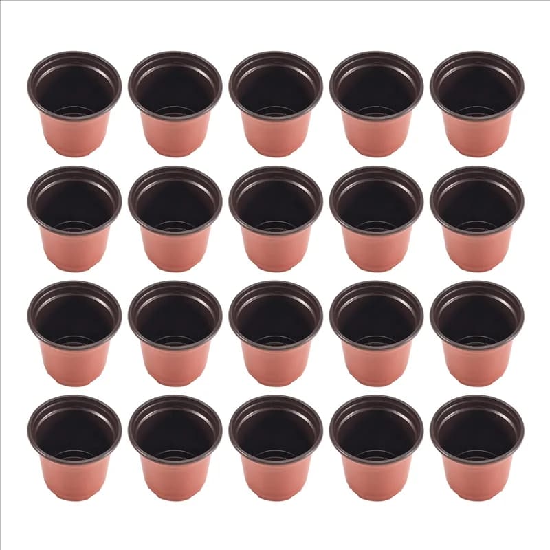 200 pcs 4 inches plastic flower seedlings supplies for planter planter pot/vasi containers starting seeds pots plant Pots-A74P