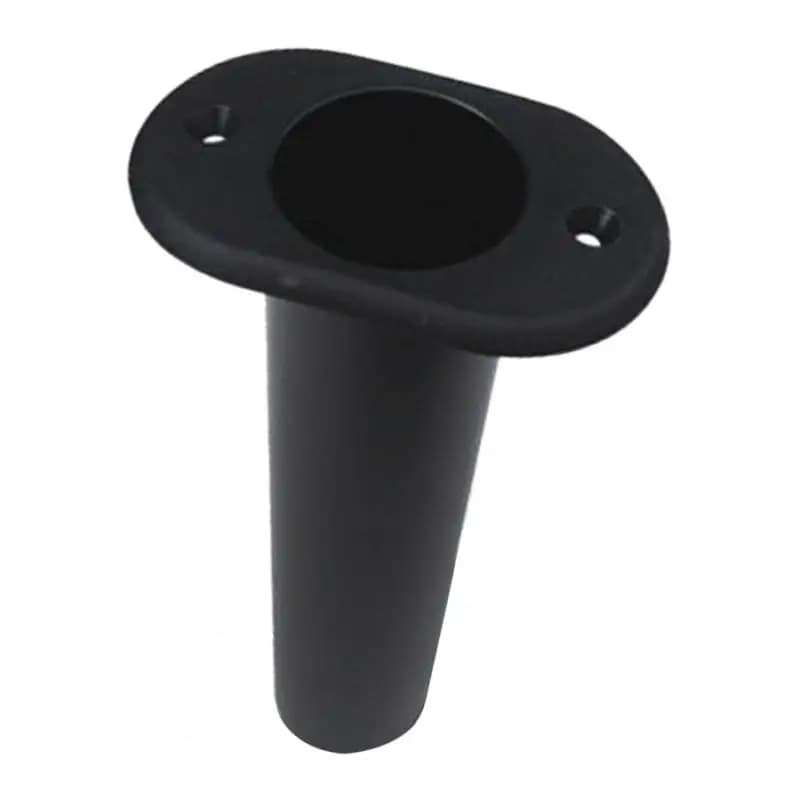 8 inch black plastic fishing rod support 90 degree recessed mounting bracket for boat fishing gear