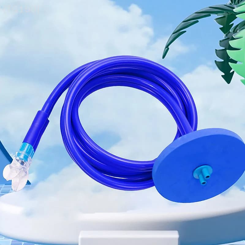 1PC Fully Dry Breather 3 Meters Dive Swimming Equipment Breathing Tube Sub diver Mute for Adult Men and Women