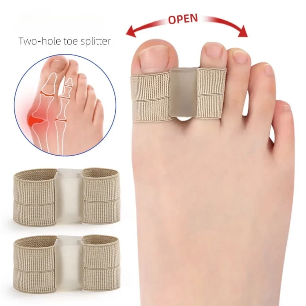 1/2Pc Due Dita Dei Piedi Separatore Alluce Valgo Borsite Correttore Plantari Piedi Osso Regolatore Pollice Raddrizzatore Pedicure Strumenti di Cura Del Piede