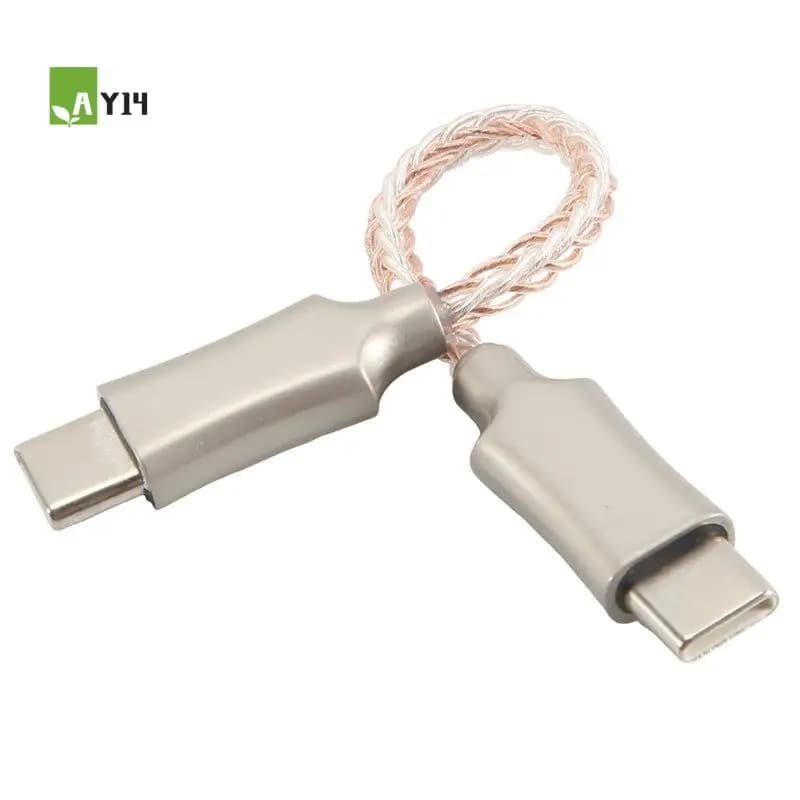 AY14 -1 Piece Portable Decoding Amp OTG Cable 8-Core Audio Cable For Hifi Headphone OTG Adapter