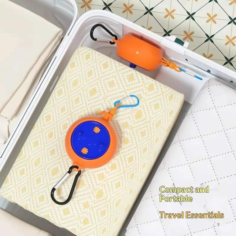 Stendibiancheria Retractable Portatile da Esterno per Viaggi, Stendino Antivento per Campsite e Casa, 1 Piece