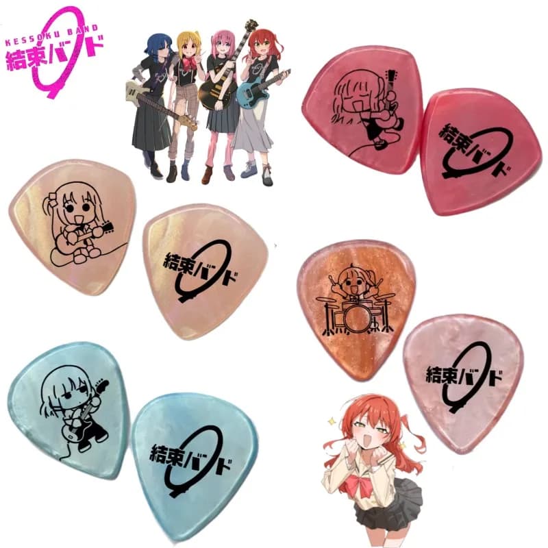 Bocchi The Rock Gotoh Hitori Ijichi Nijika Aa Yamada Ryo Anime Periferiche Basso, Plettri per Chitarra Elettrica, Regali di Festa di Alto Valore
