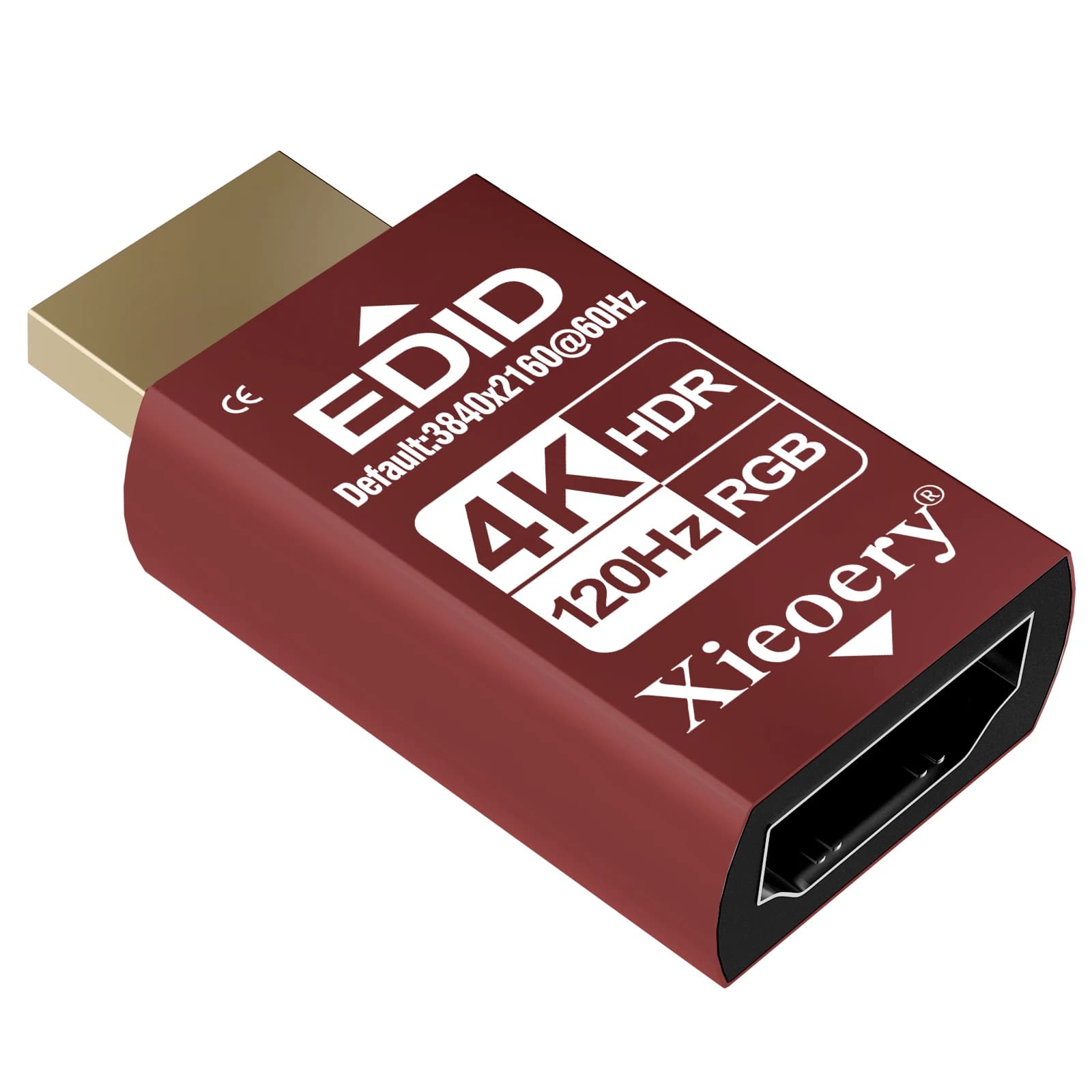 EDID HDMI 2K/4K HDR Emulator, Plug RGB UHD EDID Fittizio for Remote Access, GPU Server, KVM and 120Hz Compatible Systems