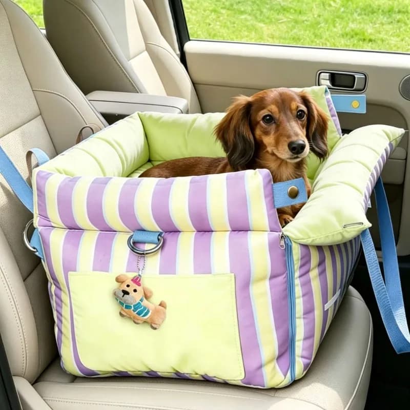 Trasportino 2-in-1 per Animali Domestici, Borsa da Viaggio Impermeabile Staccabile per Cani e Gatti, Seggiolino di Sicurezza per Cani di Piccola Taglia e Gatti, Borsa per Animali Domestici da Esterno