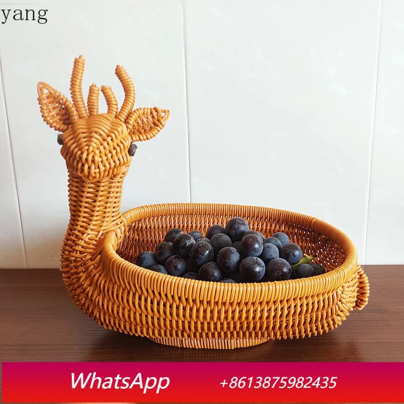 Piatto creativo LMM a forma di animale per frutta, cestino porta snack e frutta secca per il soggiorno