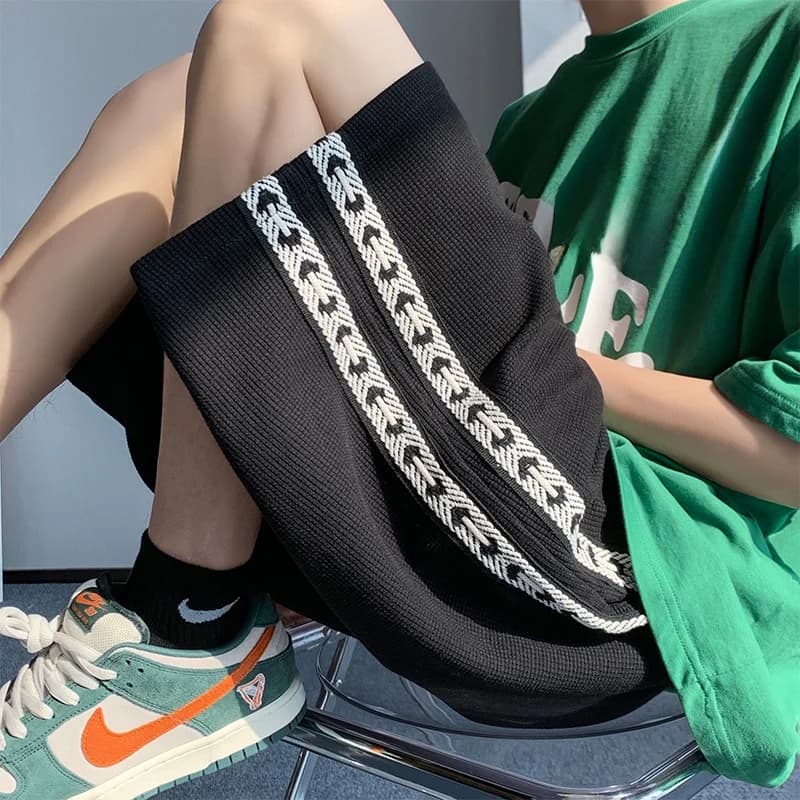 Loose Basketball Short Pants Men's Summer Trendy High Street American Style Casual Mid-Length Sporty Five-Quarter Length