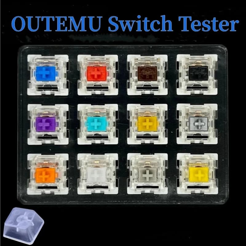 Outemu Switches Tester for Mechanical Keyboard Gaming Switch 9 12 Key Blue Linear Clicky Slient Silver White SMD Axis Customize