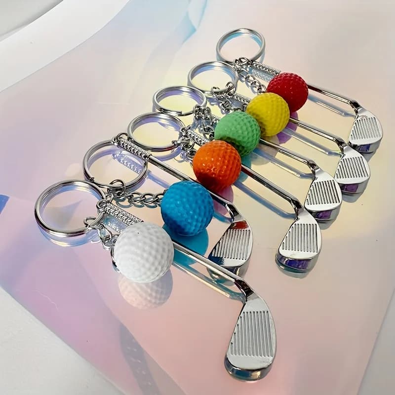 Ciondolo portachiavi con pallina da golf: aggiungi un tocco sportivo al tuo look! Regalo perfetto per gli appassionati di golf