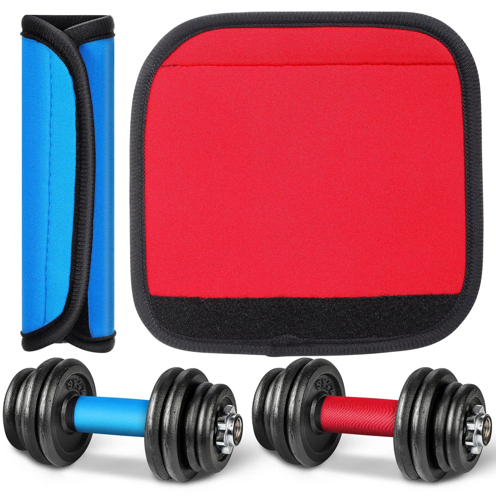 4Pcs Anti-Slip Pull-Up Bar Grip Cover Horizontal Bar Handle Sleeve for Home Gym Fitness Equipment Dumbbell Barbell Palm Grip Pad
