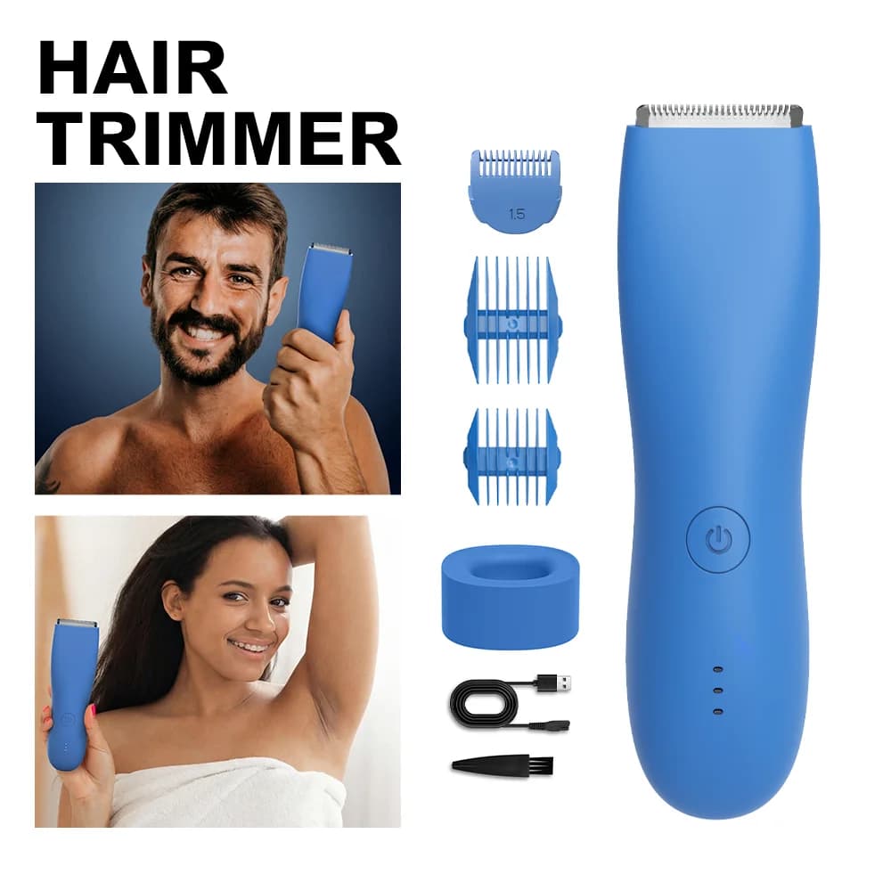 Professional Electric Razor for Bodyweights Men and Women, Waterproof Refinish for Bikini Zone and Full Body, Body Care Machine