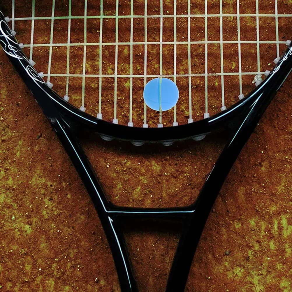2 Pezzi Antivibranti per Racchetta da Tennis in Plastica, Ammortizzatori di Vibrazioni, Dimensioni Ridotte, Accessorio da Tennis alla Moda