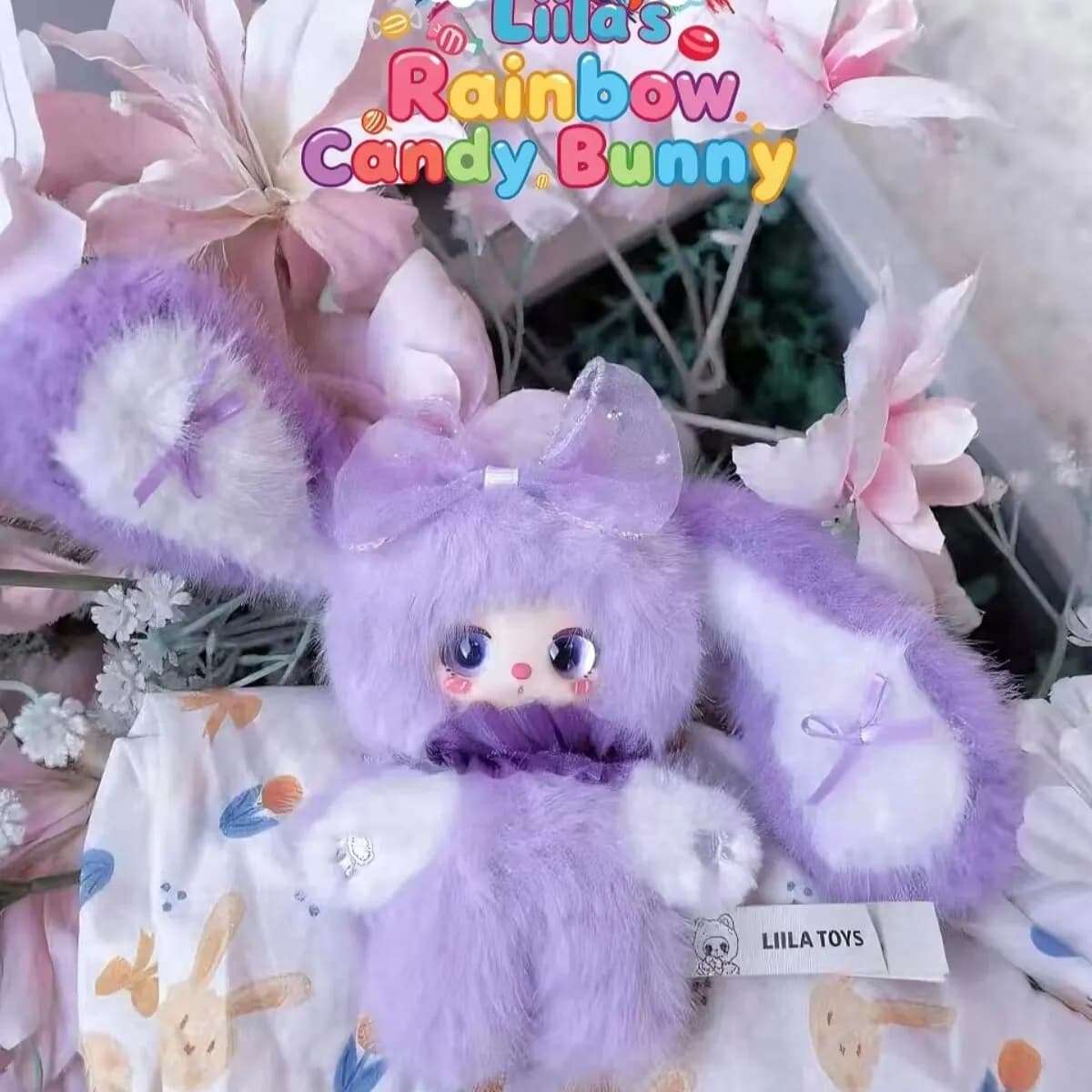 Babythree Liila Rainbow Candy Bunny Series Blind Box Soft And Comfortable Cute Car Pendant Decoration Mystery Box Surprise Gifts