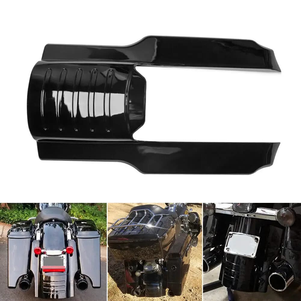 7" Motorcycle Rear Fender Extension Stretched Bag Filler For Harley Touring Road King Street Glide Electra Glide 1996‑2008