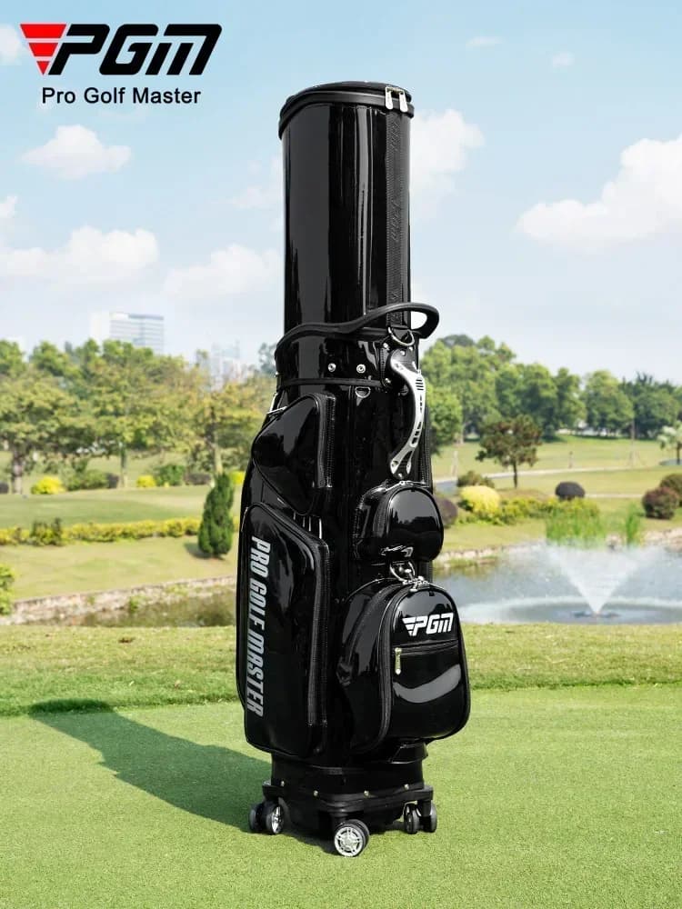 Pgm Ladies Golf Colorful Retractable Ball Bag With Waterproof Material Also As Four-Wheel Flat Push Air Consignment Bag
