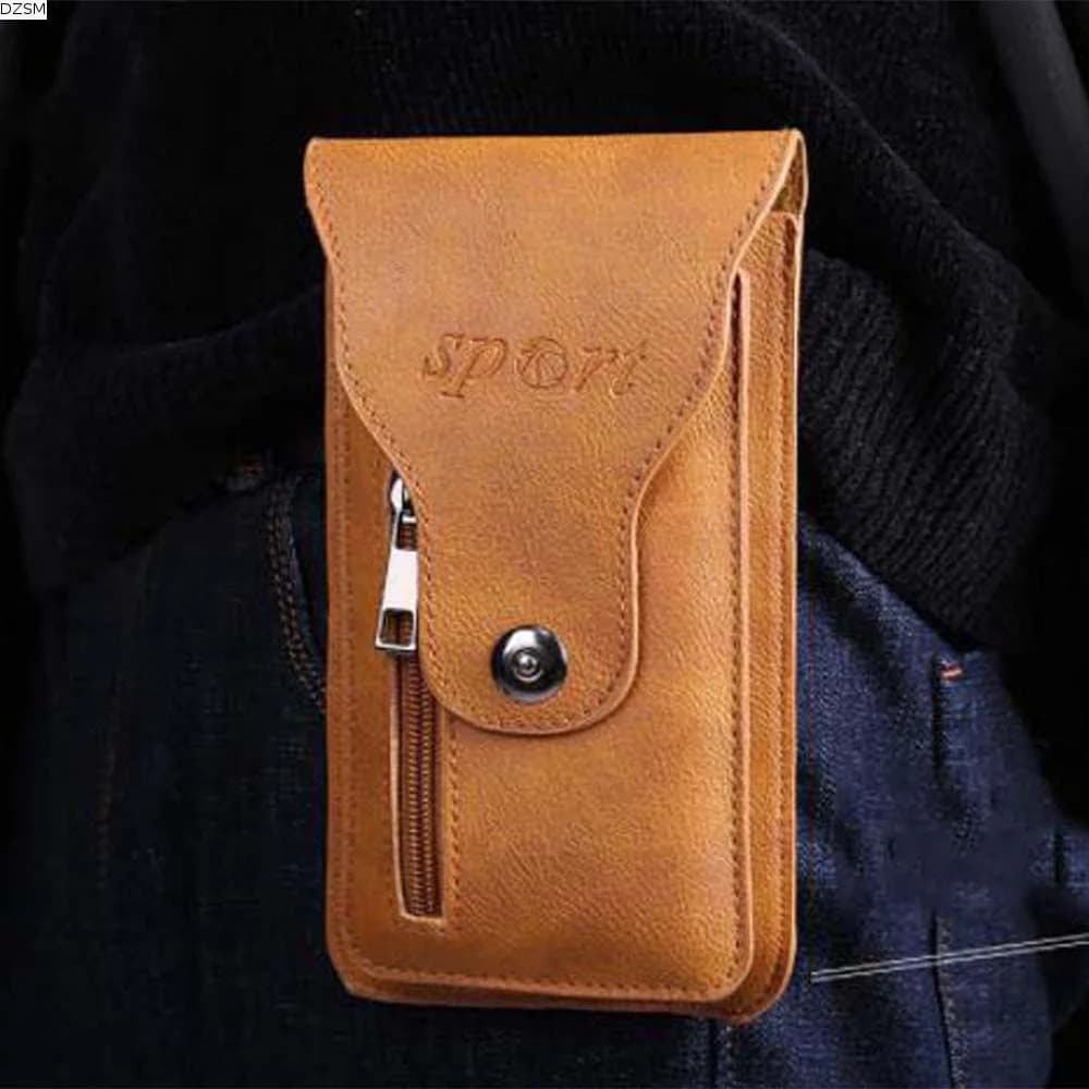 Borsa Sportiva Unisex per Fitness e Corsa, Marsupio con Cerniera e Bottone per Cellulare, Porta Telefono da Cintura, Marsupio Sportivo