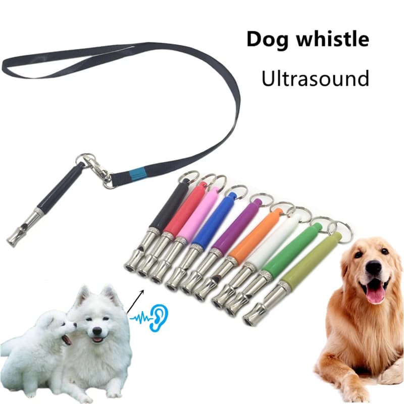 Fischietto per addestramento del cane da compagnia ad alta frequenza controllo vocale regolabile ad ultrasuoni che abbaia strumento per l'ebbrezza forniture per accessori per cani