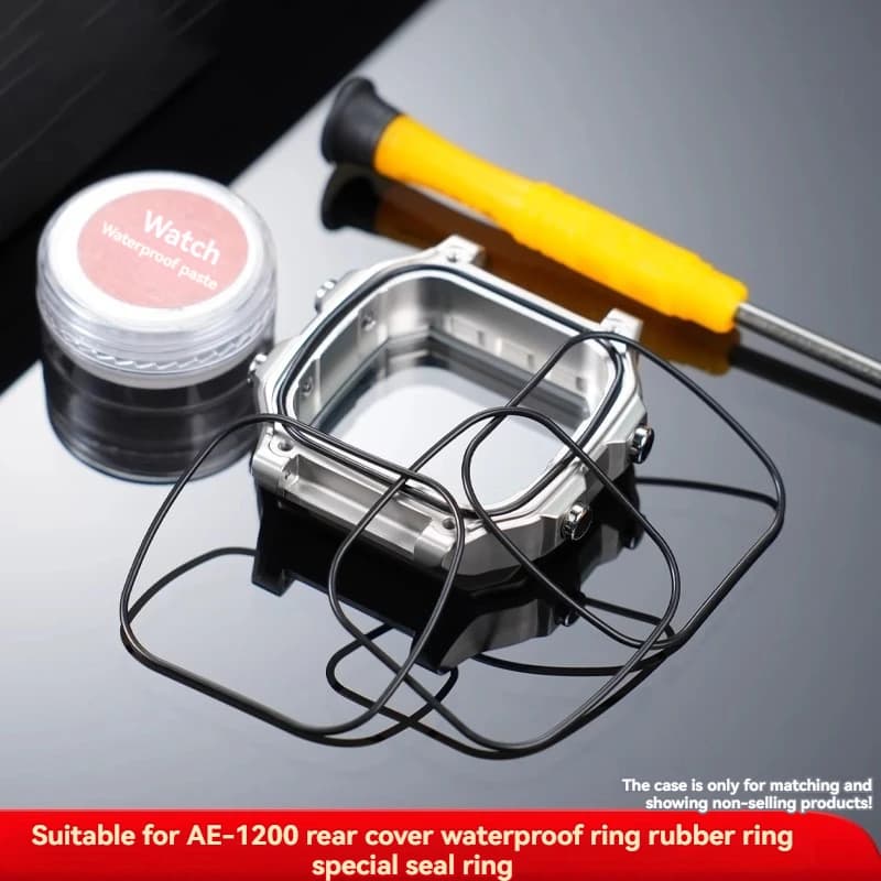For Casio G-shock Watch Waterproof Ring AE1200 AE1300 Men's Watch Gasket Watches Silicone Rear Cover Silicone Dust Ring