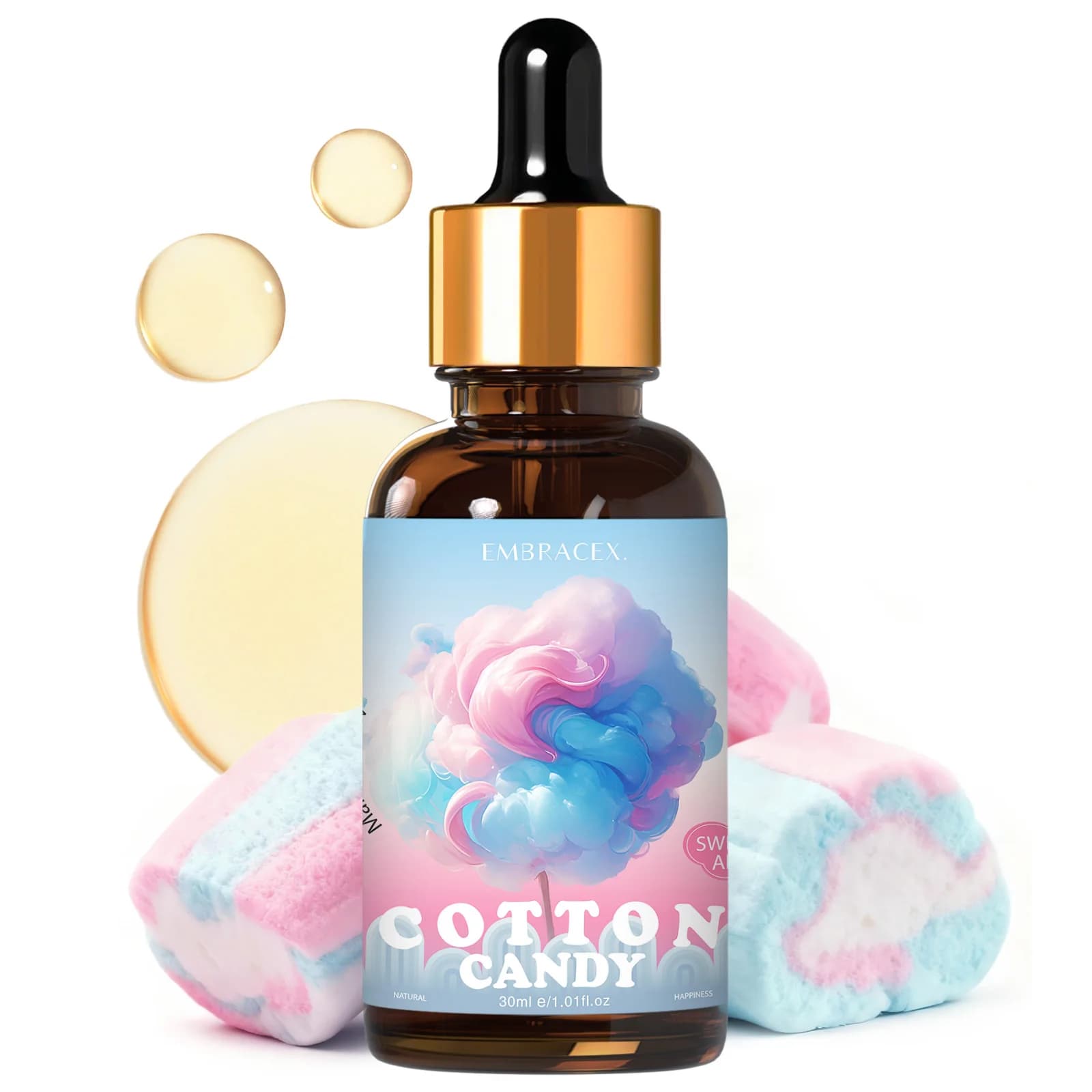 Olio essenziale Cotton Candy da 30 ml, forniture per auto, progetti fai da te, produzione di candele, regalo per amici, fragranza alimentare, aromaterapia