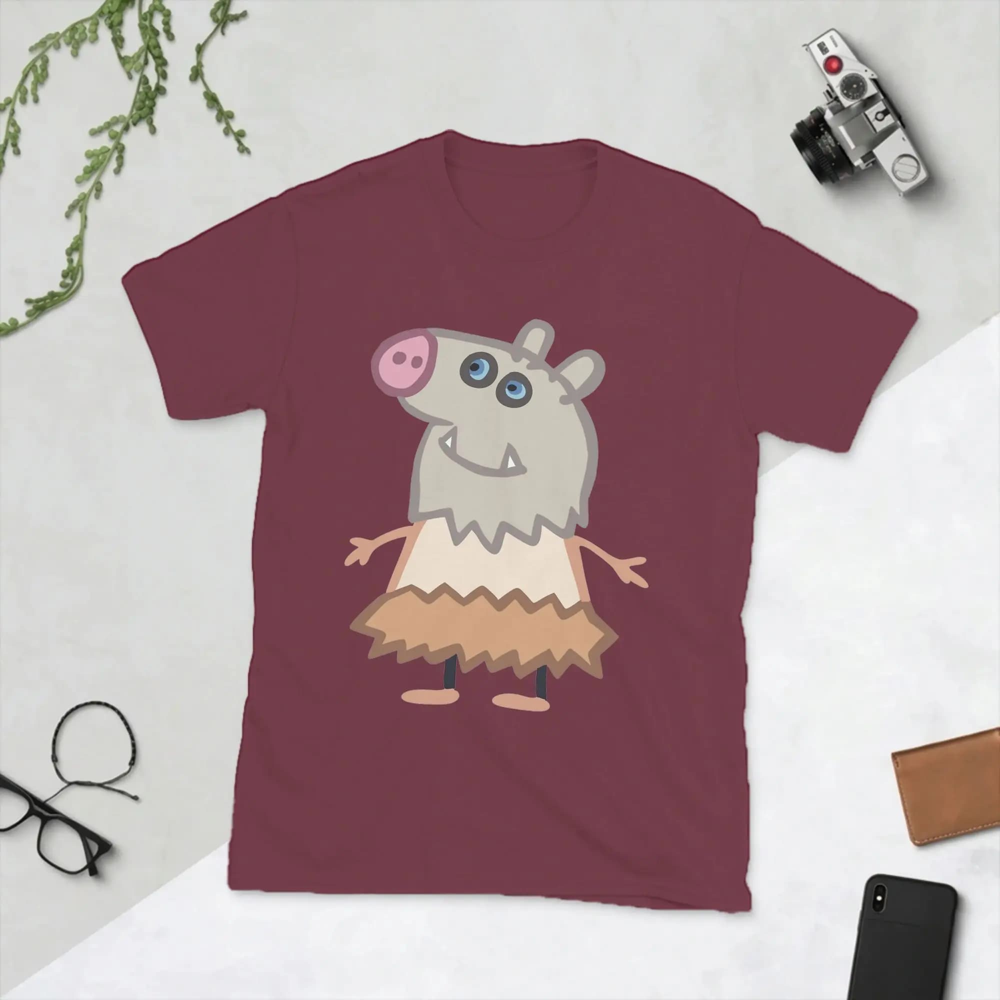 T-shirt Demon Pig Slayer Anime per uomo Inosuke Awesome Pure Cotton Tees O Neck T-shirt a maniche corte Plus Size