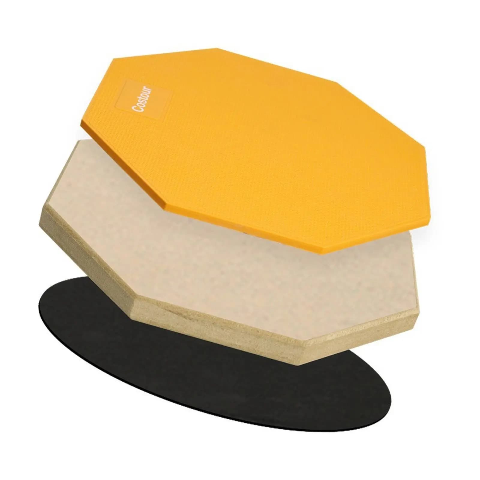 8 Inch Drum Practice Pad Quiet Muted Drum Pad Music Gear Anti-Slip Base Shock Absorption for Rehearsal