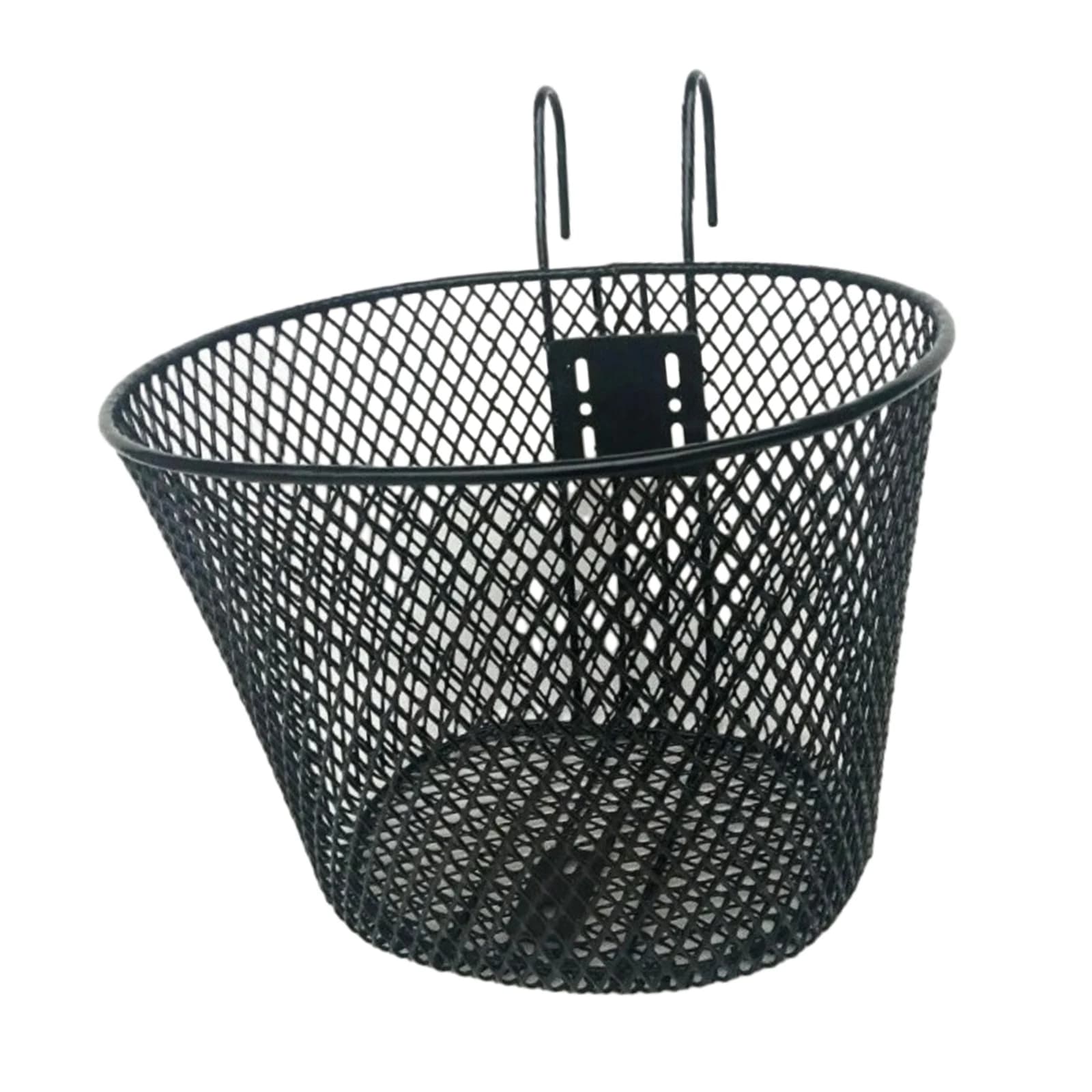 Cestino per bici anteriore posteriore Cestino per portapacchi per bicicletta Cestino per animali in filo metallico Cestino per bicicletta sospeso nero anteriore