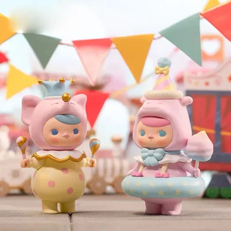 POP MART PUCKY Fairy Circus Series Mystery Box Cute Anime Figure Bambola da collezione Cieca Casuale Ornamento da tavolo Regalo per ragazze
