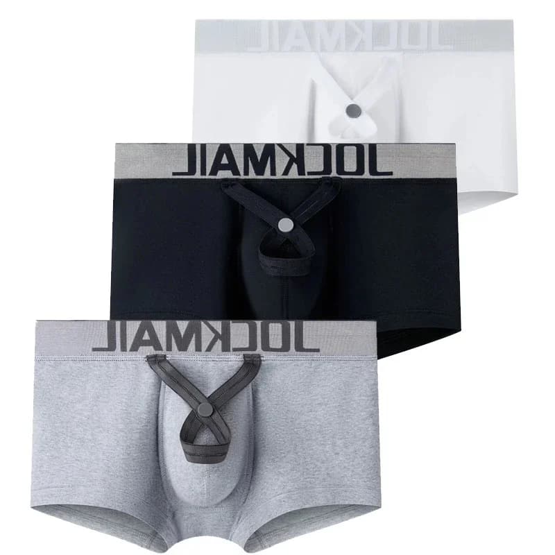 Anello regolabile intimo uomo Boxer pantaloncini mutande Gay mutandine maschili Cuecas cotone traspirante Calzoncillos Hombre Slip Hombre