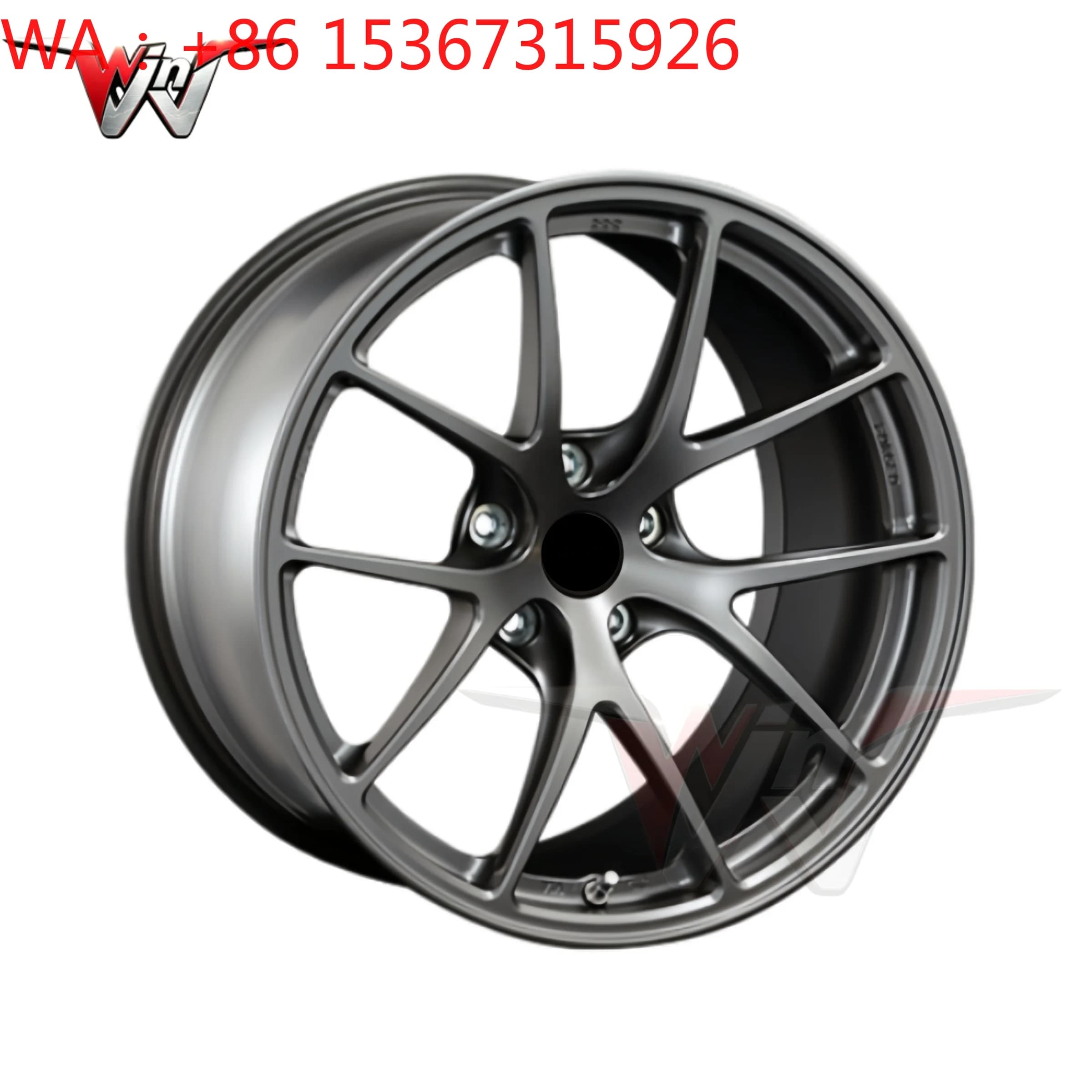Vacuum Water Plating Sandblasted Gunmetal Bronze Custom Finish Racing Forged Aluminum Car Wheels