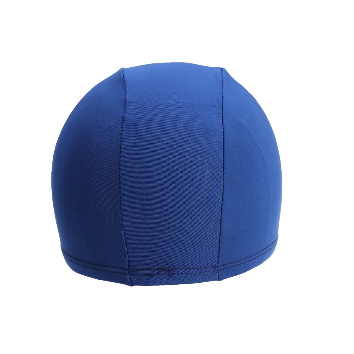 Cuffia da nuoto per adulti Tessuto in tessuto di poliestere blu scuro Elastico Durevole Comodo cappello da nuoto per uomini e donne Sport acquatici