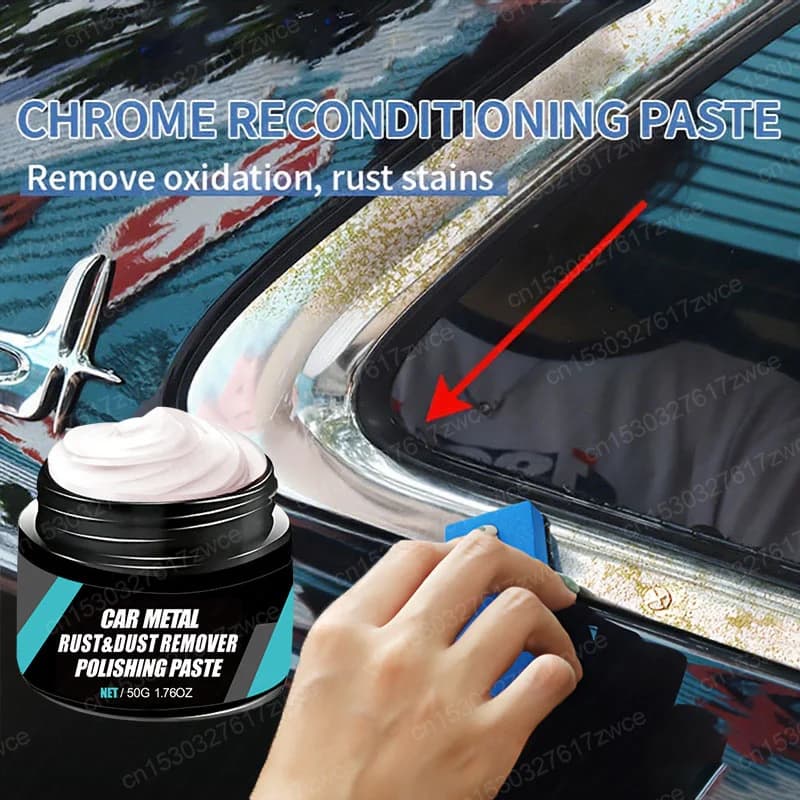 Car Metal Rust & Wheel Hub Rust Scratch Repair Wax Agent Car Metal Oxidize Back To Gloss Long-Lasting Wheel Hub Polish Wax Kit