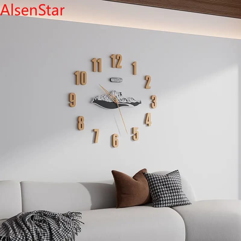Orologio da Parete Digitale 3D Creativo Fai-da-Te Senza Fori per Soggiorno, Regalo e Decorazione per la Casa