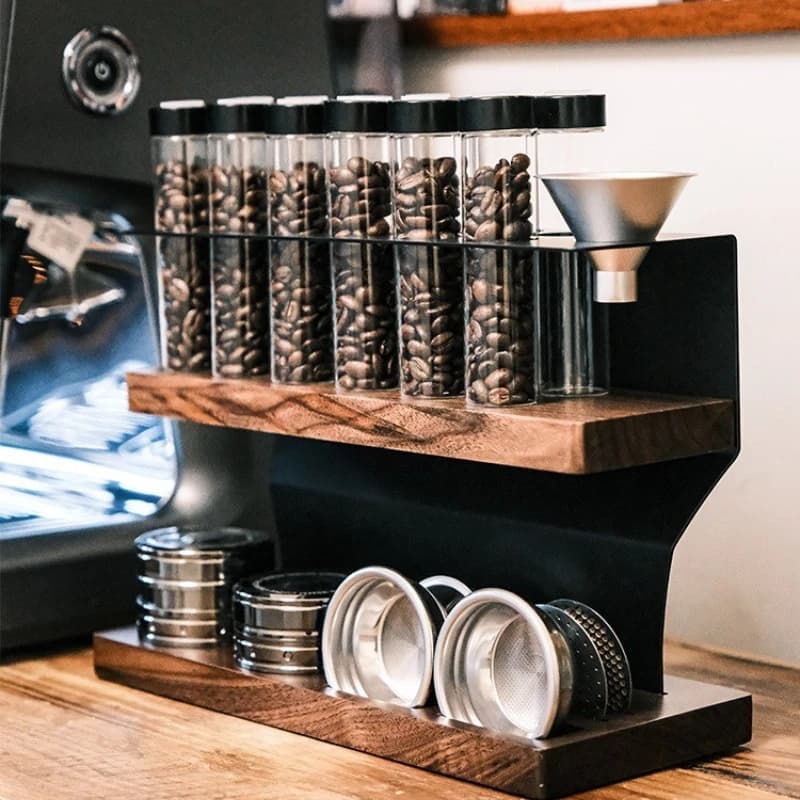 Coffee bean sub-bottling test tube display stand glass single tube seal
