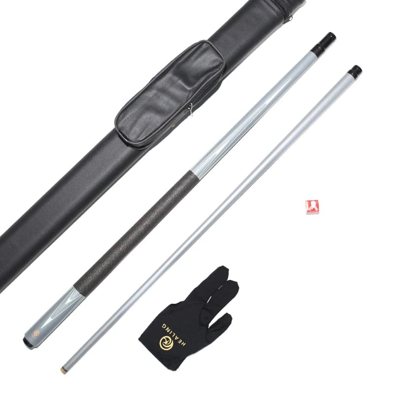 Stecca per biliardo/snooker in fibra di vetro, set completo di livello professionale congiunto 5/16x18 con borsa per il trasporto
