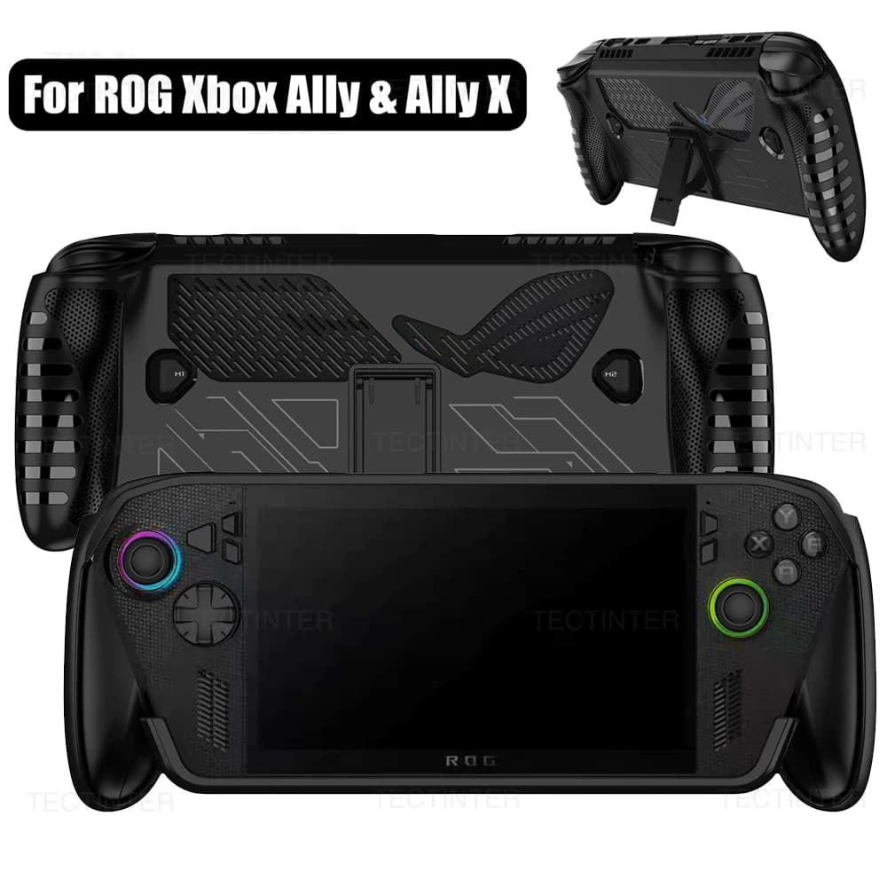 Custodia protettiva per ASUS ROG Xbox Ally X Custodia protettiva staccabile in silicone TPU con supporto per accessori ROG Xbox Ally