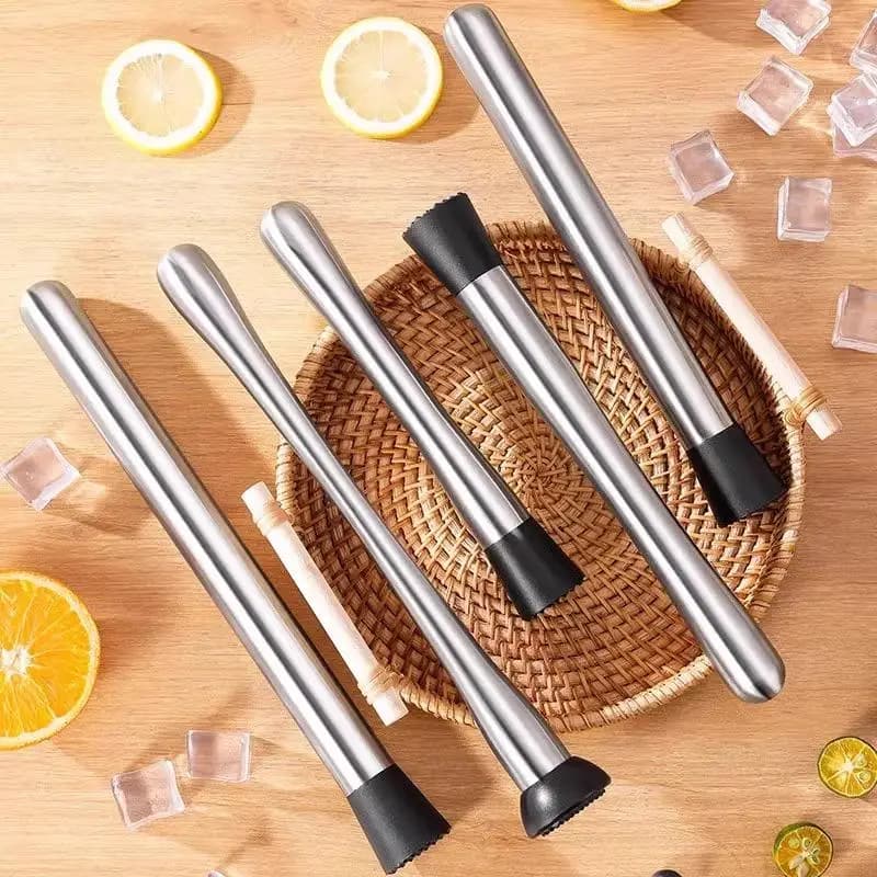 Stainless Steel Cocktail Muddler Shaker With Crushing Hammer DIY Drink Fruit Muddler Crushed Ice Barware Tool