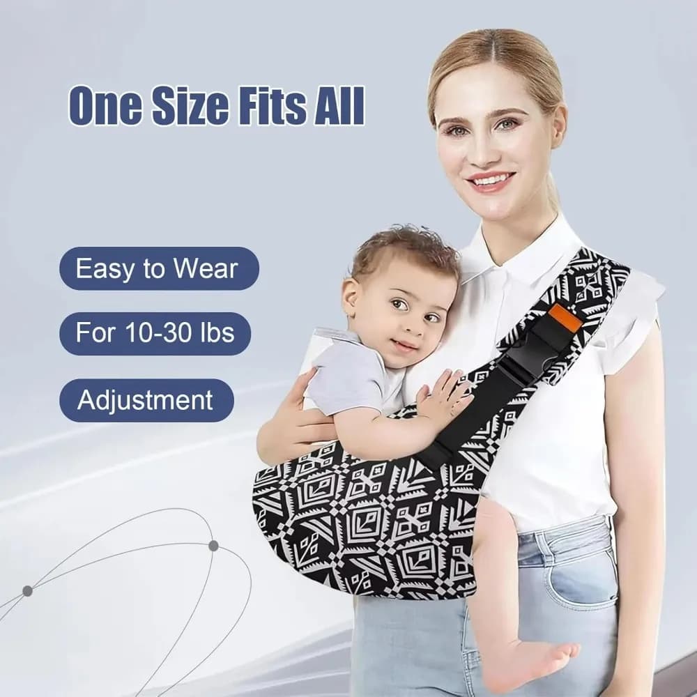 Marsupio Regolabile per Neonati, Fascia Porta Bebè a Tracolla, Marsupio Portatile per Bambini, Borsa Fascia Porta Bebè da Viaggio, Accessori per Borsa Fascia Porta Bebè