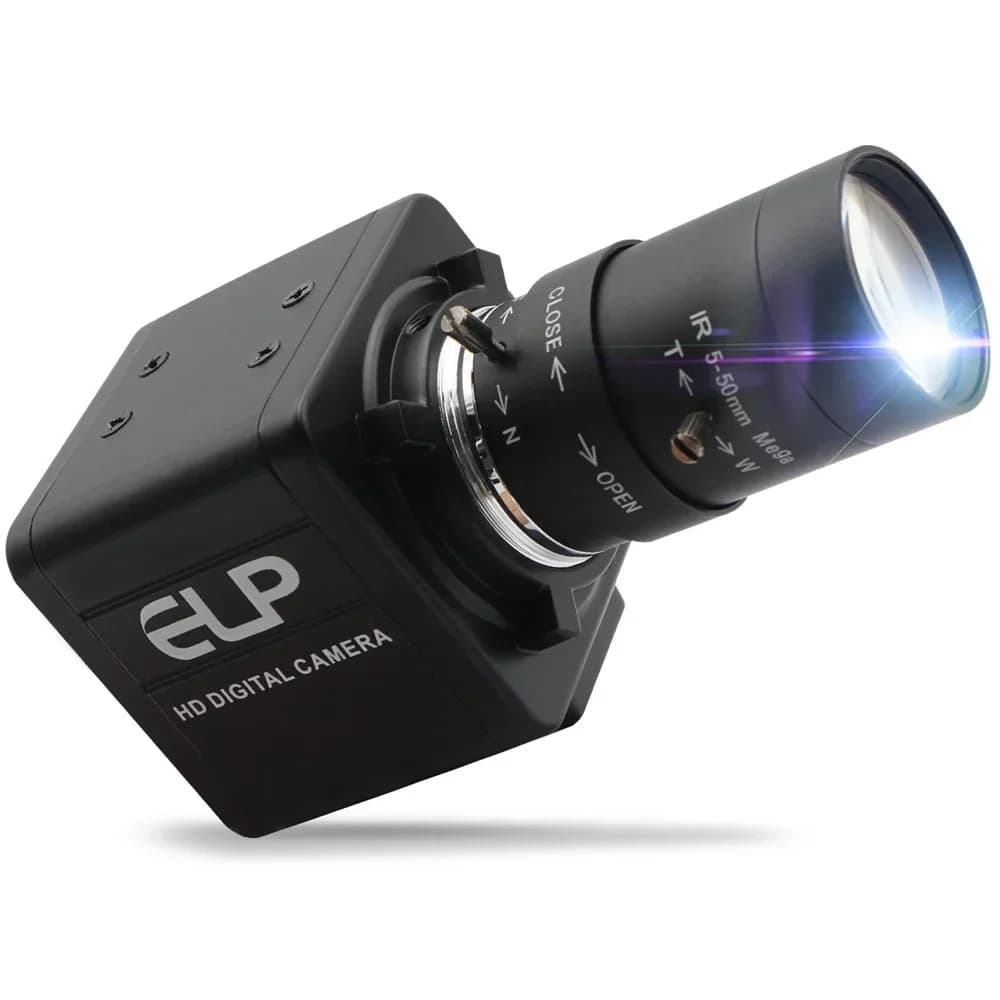 2026 ELP 10X Zoom 5-50mm Messa a fuoco manuale Mini video PC Webcam USB3.0 Full HD 1080P Fotocamera USB 50fps