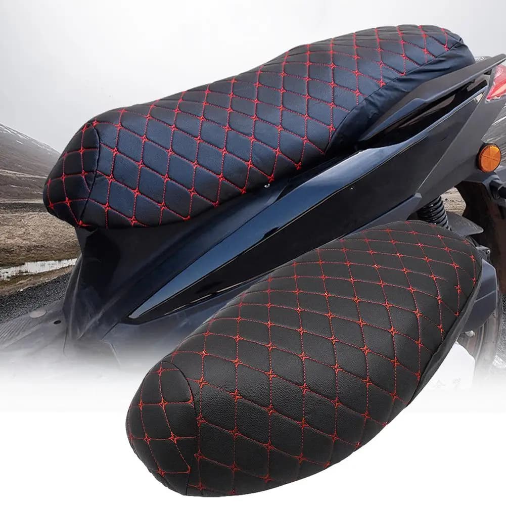 Coprisedile per moto Protezione per sedile antiscivolo impermeabile ispessita Coprisedile in ecopelle 3D per moto