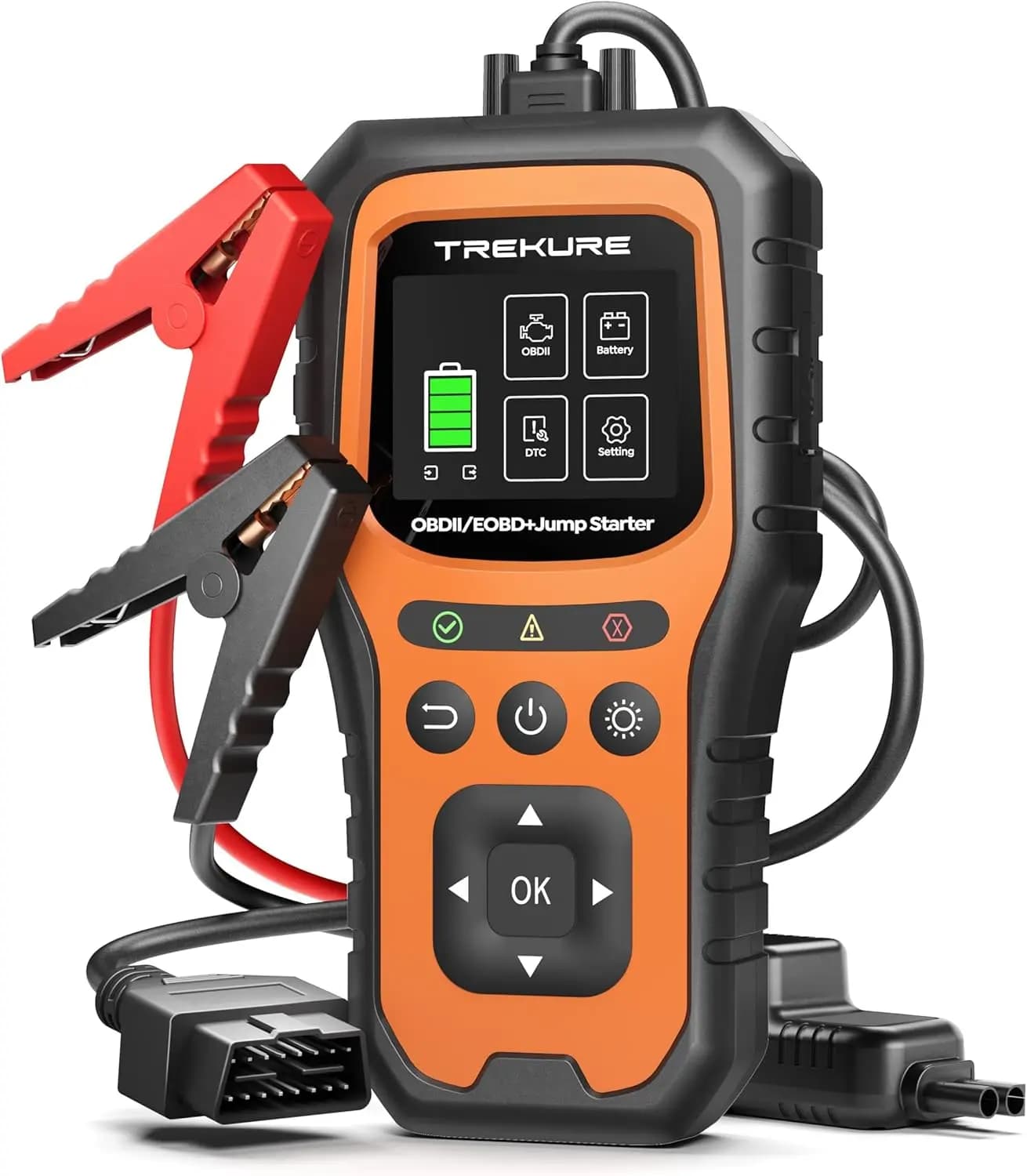 Avviatore di Emergenza per Auto con Scanner OBD2 5000A, Avviatore Portatile per Tutti i Motori a Benzina 10L e Diesel 12V