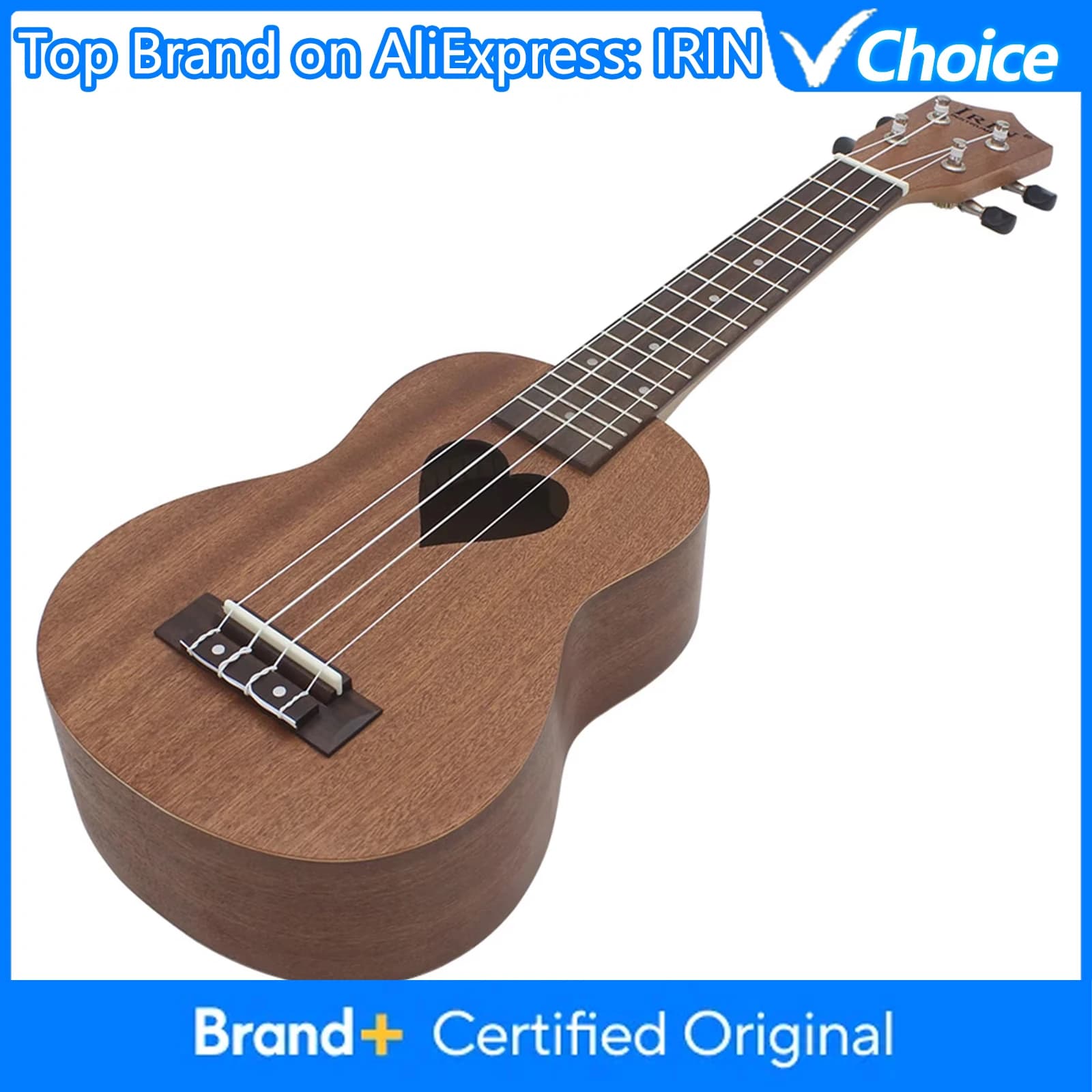 IRIN Ukulele 21 pollici Professionale a 4 corde Chitarra hawaiana a forma di cuore Guitarra Ukulele Strumenti musicali per principianti