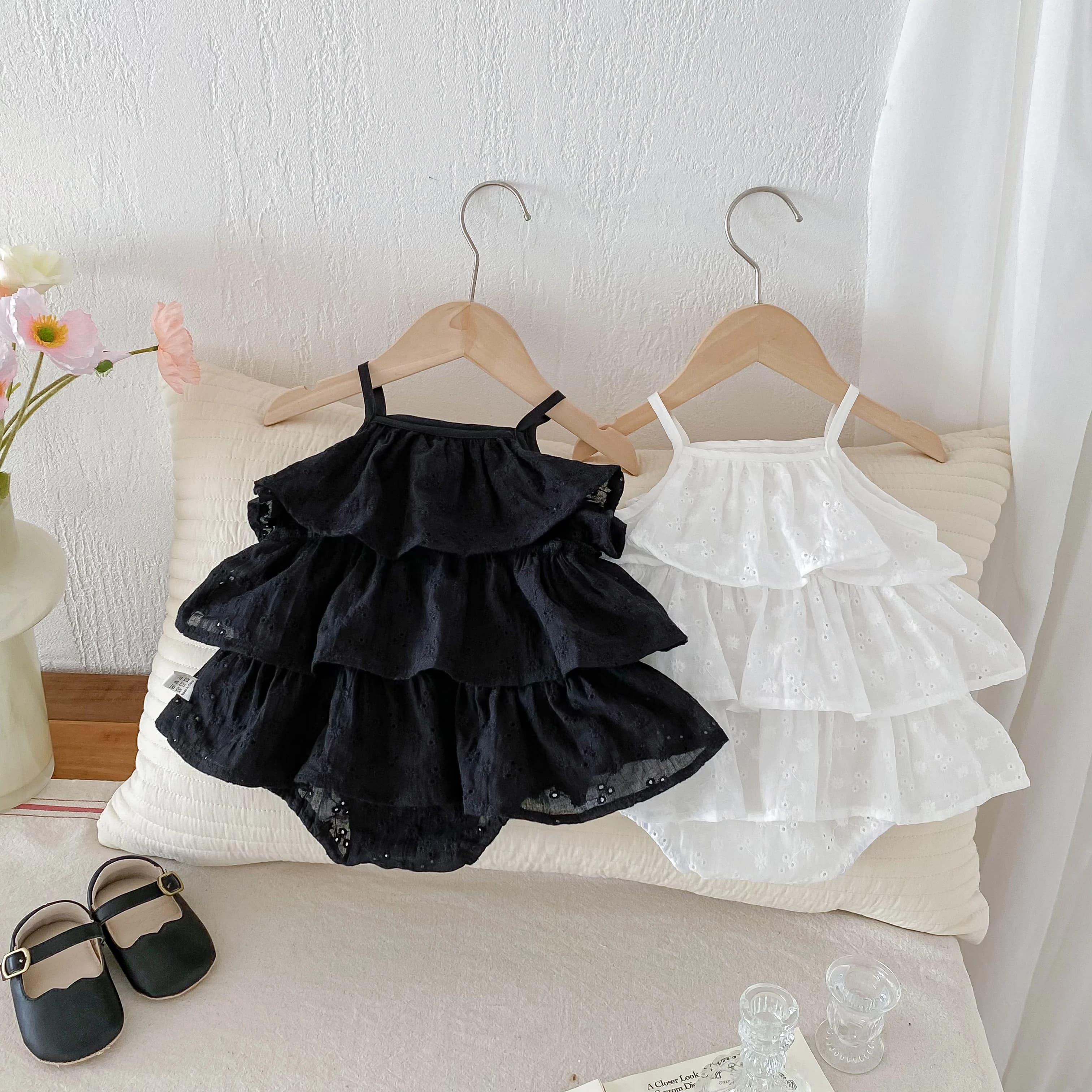 Corea Moda Neonate Canotta Romepr Principessa Cotone Sling Infantile Body Abito Baby Outfit 0-2 Anni