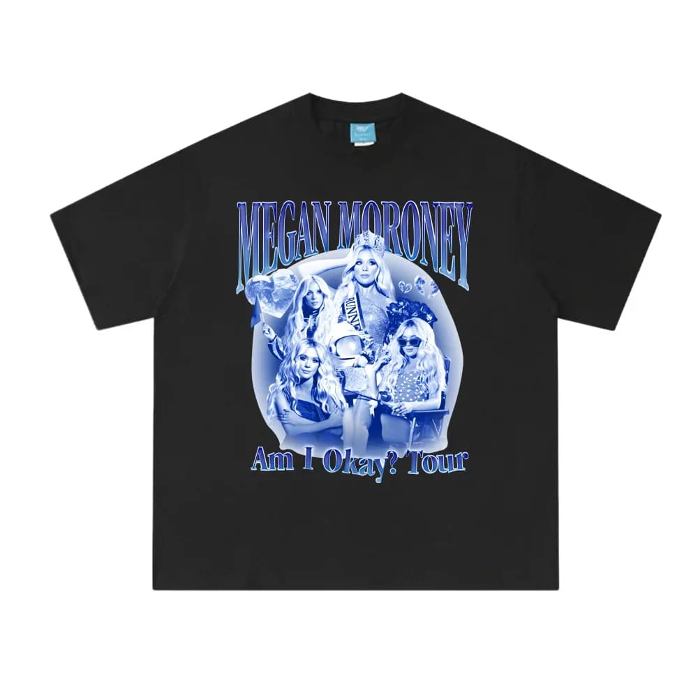 Am I okay? Tour Tee Megan Moroney 2025 Same on official website T-shirt Comfortable cotton clothing 100% Top quality