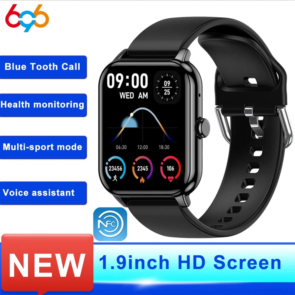 Men Women Watches Blue Tooth Call Al Intelligent Voice Smart Watch Sports Heart Rate Music Lady Bedside Lamp Smartwatch Weather