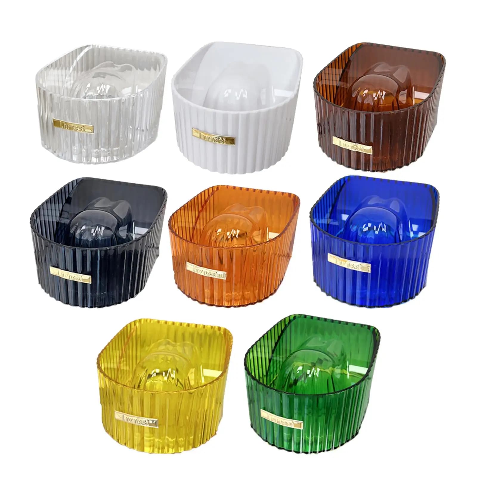 Ciotola per immersione per unghie compatta Soak Off Gel Polish Remover Bowl per la pulizia delle unghie ammorbidire la pelle morta Salon Home Nail Art Nail SPA