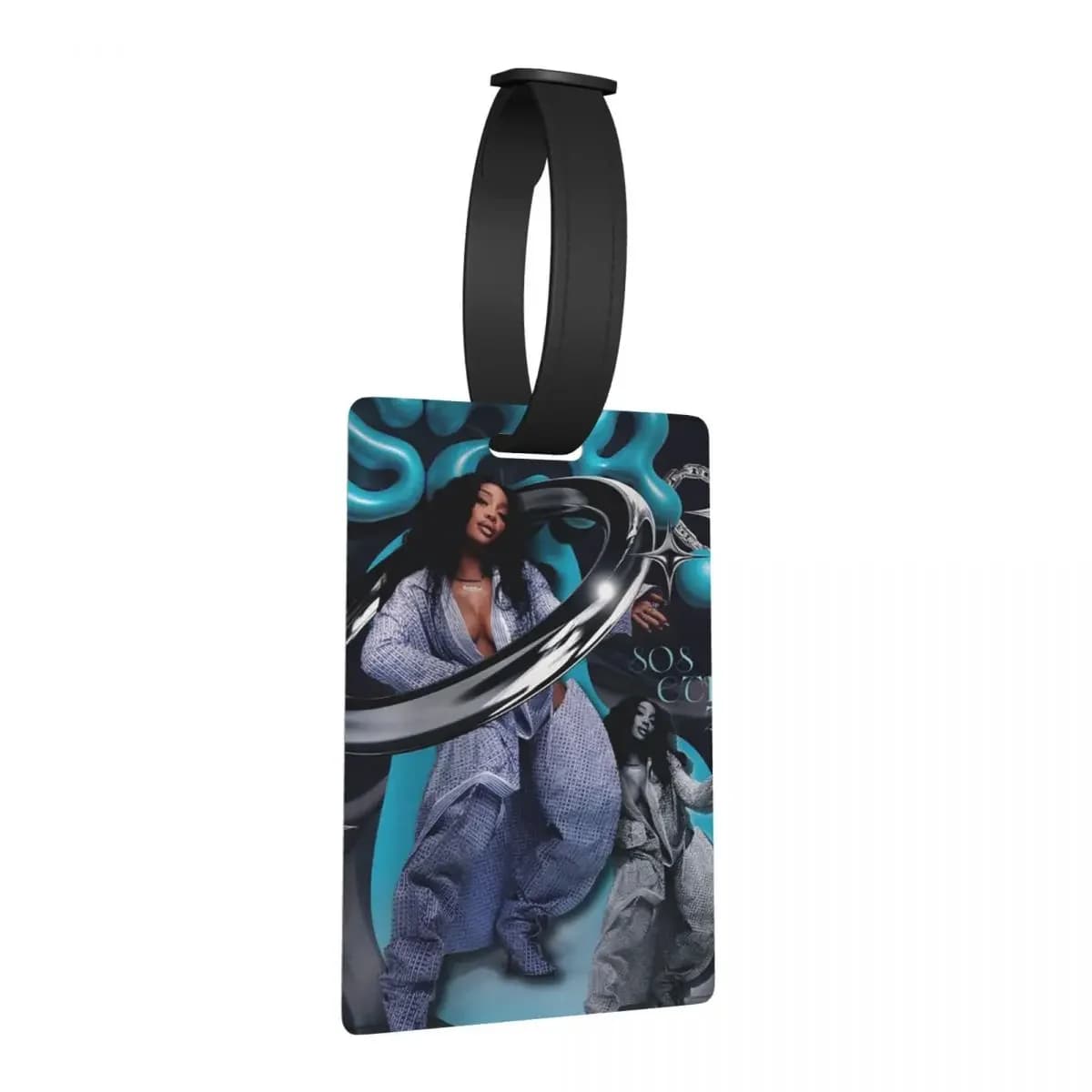 SZA Song Singer Etichette per bagagli Accessori per valigie Etichetta per imbarco per bagagli portatile da viaggio Porta etichette ID Nome Indirizzo