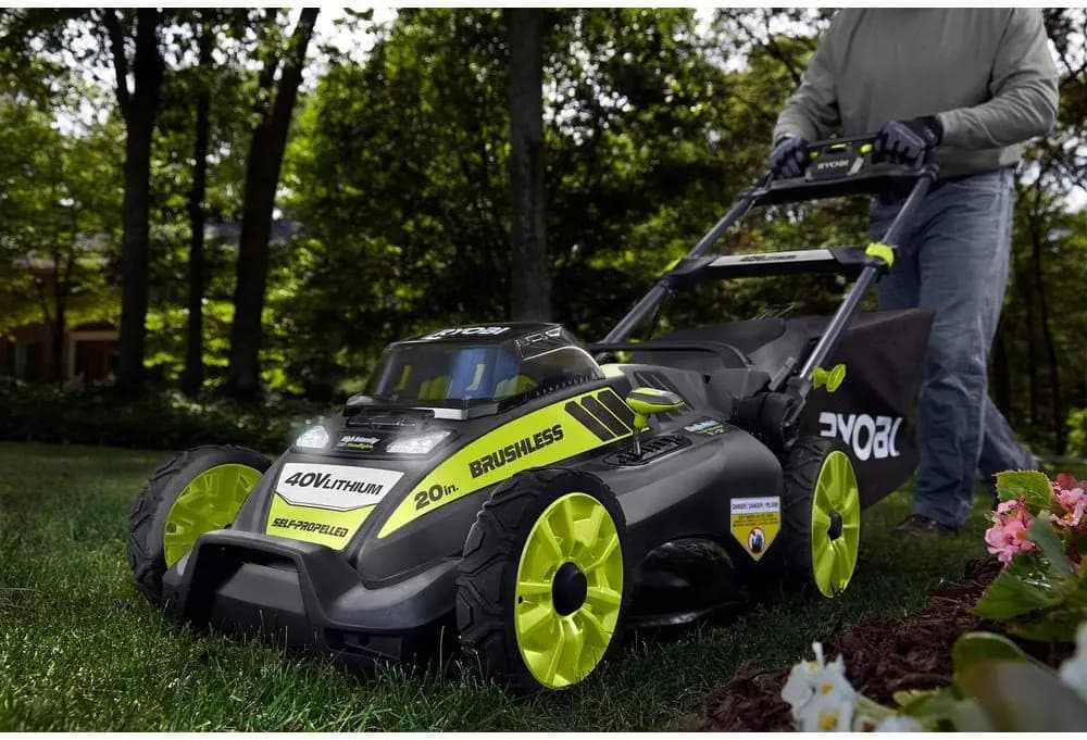 Tagliaerba Semovente a Batteria al Litio Brushless da 5.0 Ah con Caricabatterie Incluso