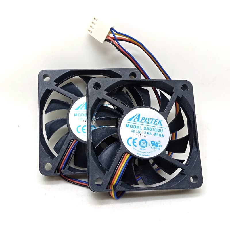 2 pz/paia nuovo Per APISTEK 6 centimetri 6010 SA6102U Ultra-sottile Carta di Display della Temperatura PWM Controllato Dissipazione di Calore di raffreddamento ventilatore