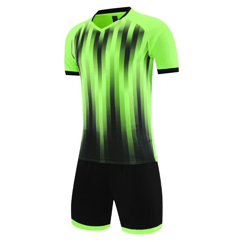 Maglia da calcio Set corti Moda 3D stampato a strisce diagonali Uniforme Classe di squadra Tuta da palestra all'aperto Tute sportive in poliestere